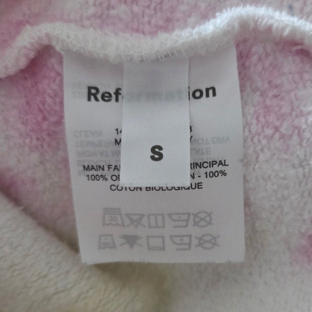 Reformation Tanner Hoodie Pastel Tie Dye Organic Cotton Creamsicle Sz‎ S - Picture 6 of 8